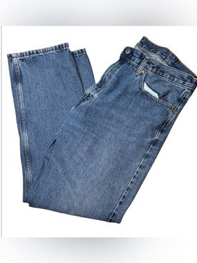 Levis 505 Regular Fit Jeans Mens w40x32 Blue Denim Straight Leg Zip Fly Dad Jean